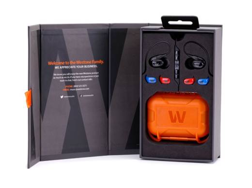 W30 Triple Driver Noise Isolating Earphones w/ Replaceable Plates/Cable