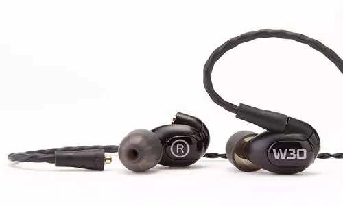 W30 Triple Driver Noise Isolating Earphones w/ Replaceable Plates/Cable