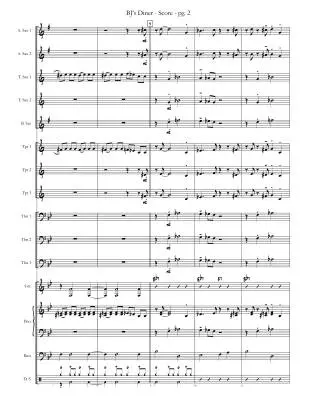 BJ\'s Diner - Fisher - Jazz Ensemble - Gr. Very Easy