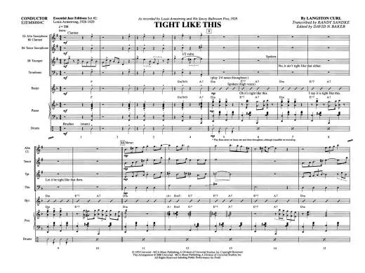 Tight Like This - Curl/Sandke/Baker - Jazz Combo - Gr. 3.5