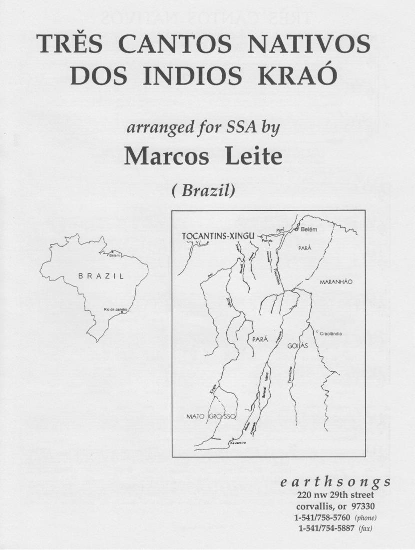 Tres Cantos Nativos dos Indios Krao - Leite - SSA