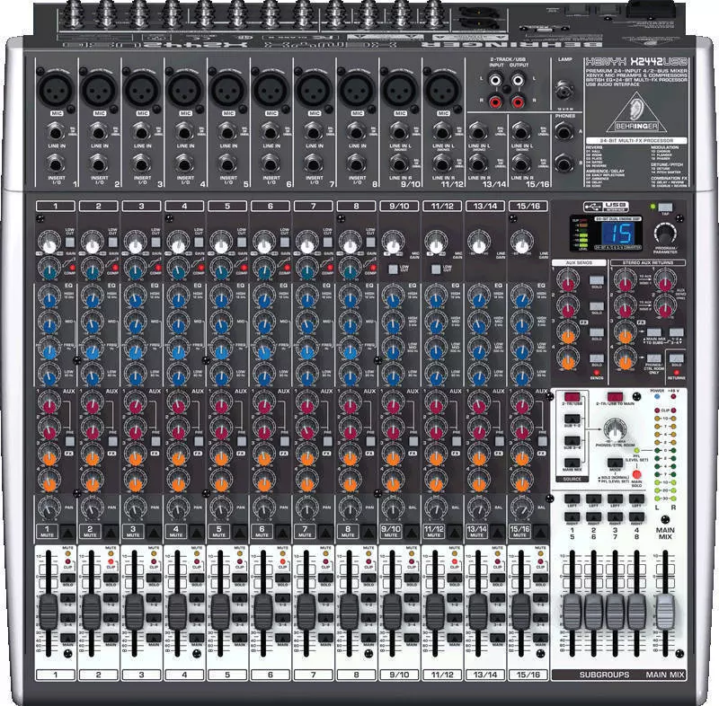 X2442USB - 24 Input 4/2 Bus Mixer with EFX and USB