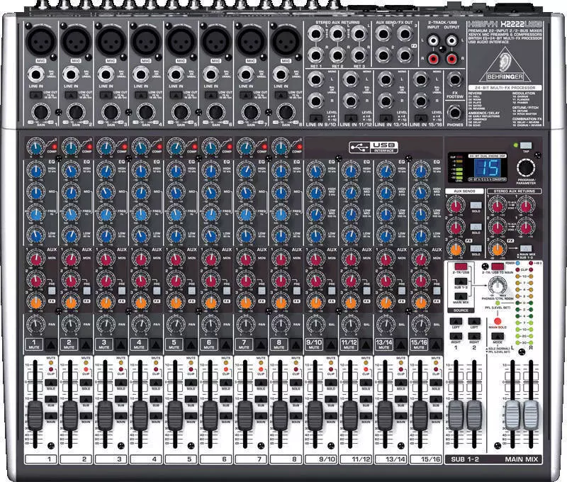 X2222USB - 22 Input 2/2 Bus Mixer with EFX and USB