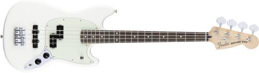 Fender Mustang Bass PJ, Rosewood Fingerboard - Olympic White