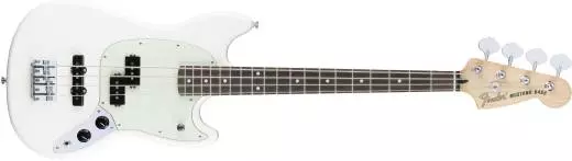 Mustang Bass PJ, Rosewood Fingerboard - Olympic White