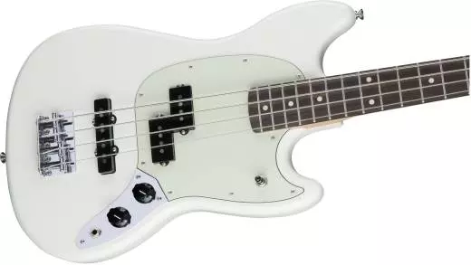 Mustang Bass PJ, Rosewood Fingerboard - Olympic White