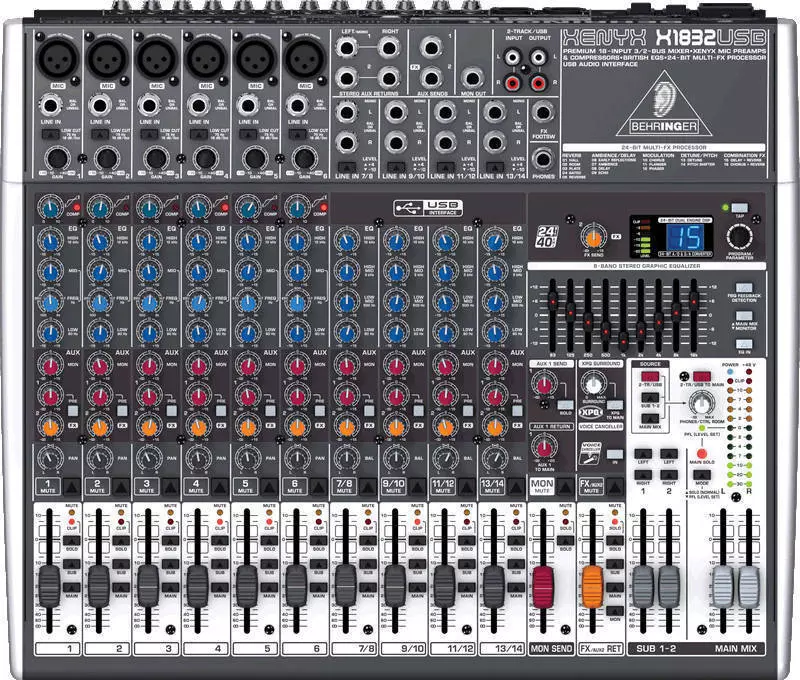 X1832 USB - 18 Input 3/2 Bus Mixer wit EFX and USB