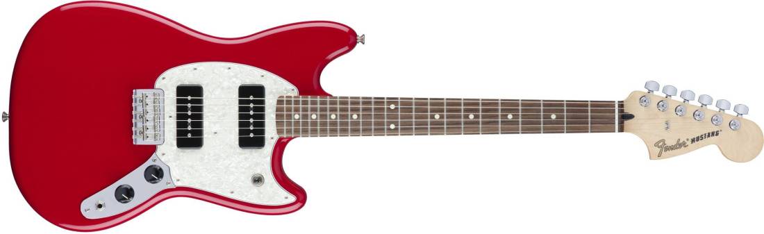 ギター Fender Mustang Fender Mustang 90, Rosewood Fingerboard - Torino Red | Long