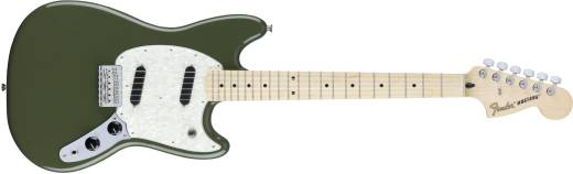 Fender Mexico Mustang Olive ムスタング Fender Mustang Maple Fingerboard Olive Green | Guitar Center
