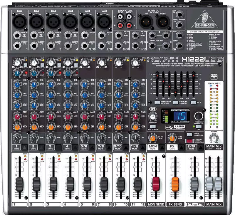 X1222 USB - 16 Input 2/2 Mixer with EFX and USB