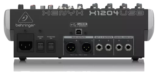 XENYX X1204 USB - 12 Input 2/2 Bus Mixer with EFX and USB