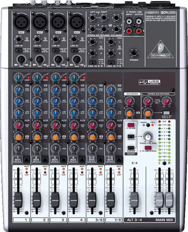 Xenyx 12 Input 2/2 Bus Mixer with USB