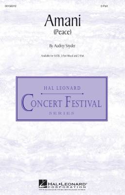 Hal Leonard - Amani (Peace) - Snyder - 2pt