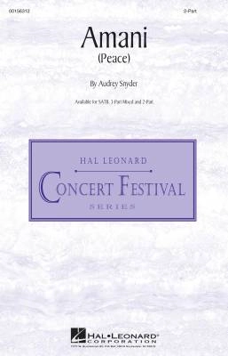 Hal Leonard - Amani (Peace) - Snyder - 2pt