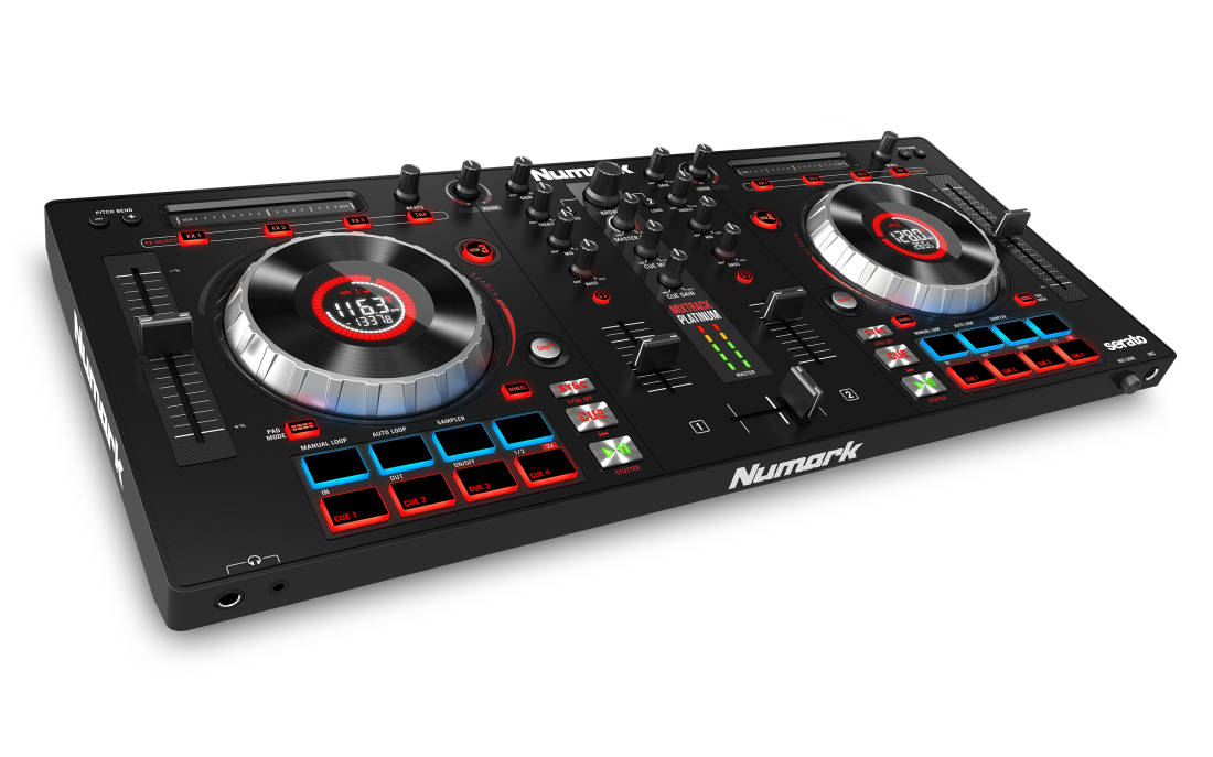 Mixtrack Platinum 4-Deck DJ Controller with Jog Wheel Display