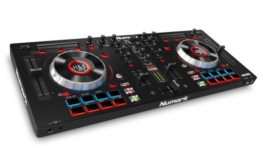 Numark - Mixtrack Platinum 4-Deck DJ Controller with Jog Wheel Display