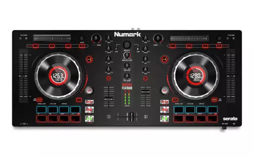 Mixtrack Platinum 4-Deck DJ Controller with Jog Wheel Display