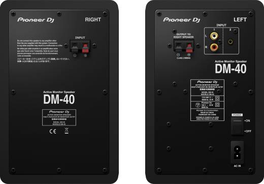DM-40 4-inch Active Desktop Monitors (Pair) - Black