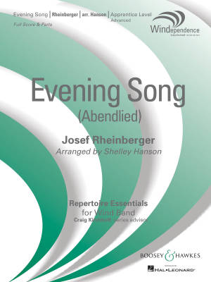 Boosey & Hawkes - Evening Song (Abendlied) -  Rheinberger/Hanson - Concert Band - Gr. 3
