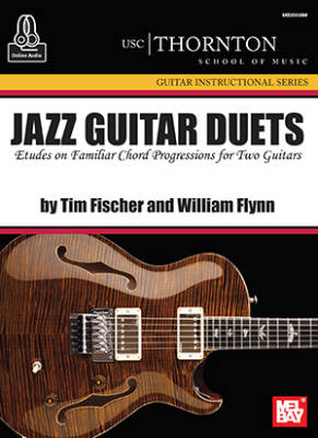 Jazz Guitar Duets: Etudes and Familiar Chord Progressions for Two Guitars - Fischer/Flynn - Book/Audio Online