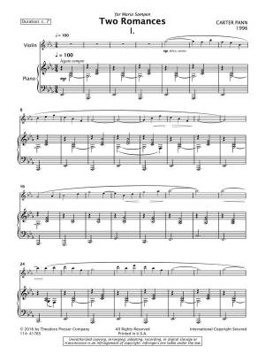 Two Romances - Penn - Violin/Piano