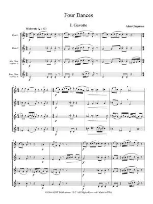 Four Dances - Chapman - Flute Quartet