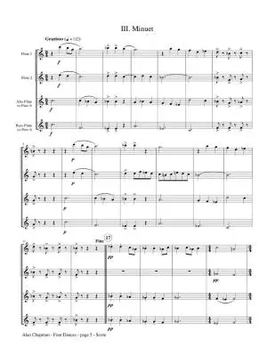 Four Dances - Chapman - Flute Quartet