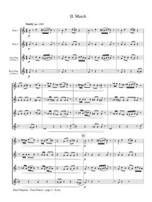 Four Dances - Chapman - Flute Quartet