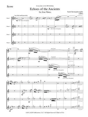 Echoes of the Ancients - Bassingthwaighte - Flute Quartet