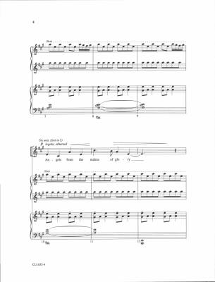 Angels from the Realms of Glory - Montgomery/Smart/Forrest - SSAA/Piano (1 Piano, 4 Hands)