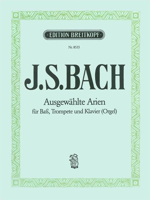 Selected Arias from Cantatas - Bach/Winkler - Bass Voice/Trumpet/Piano(Organ)