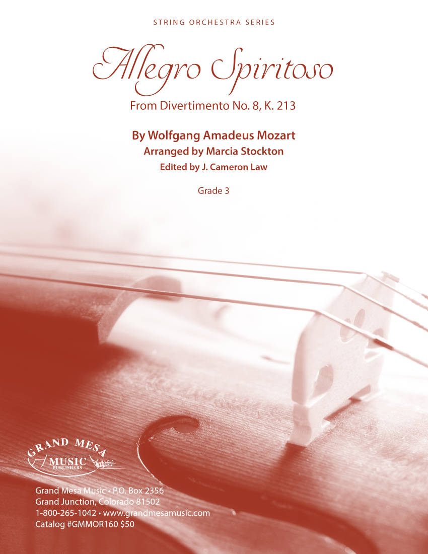 Allegro Spiritoso - Mozart/Stockton - String Orchestra - Gr. 2