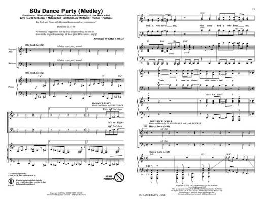 80s Dance Party (Medley) - Shaw - SAB