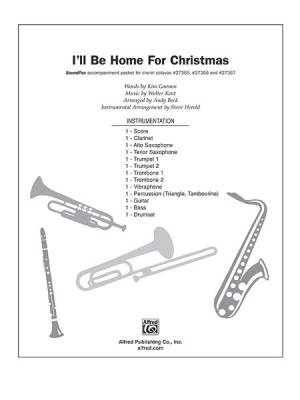 I\'ll Be Home for Christmas - Gannon/Kent/Beck - SoundPax Instrumental Score/Parts