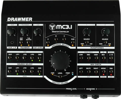 Drawmer - MC3.1 Studio Monitor Controller with 5 Sources