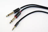 Link Audio - Link Platinum 1/8-inch TRS-M to 2 x 1/4-M  Y-Cable - 6 foot
