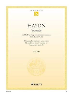 Schott - Sonata in C-sharp Minor, Hob 16:36 - Haydn/Goebels - Piano - Sheet Music