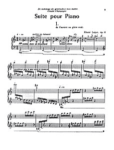 Suite pour piano - Jaque - Piano - Sheet Music