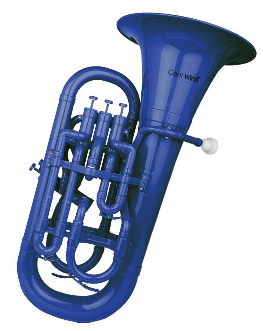 Plastic 3 Valve Euphonium - Blue