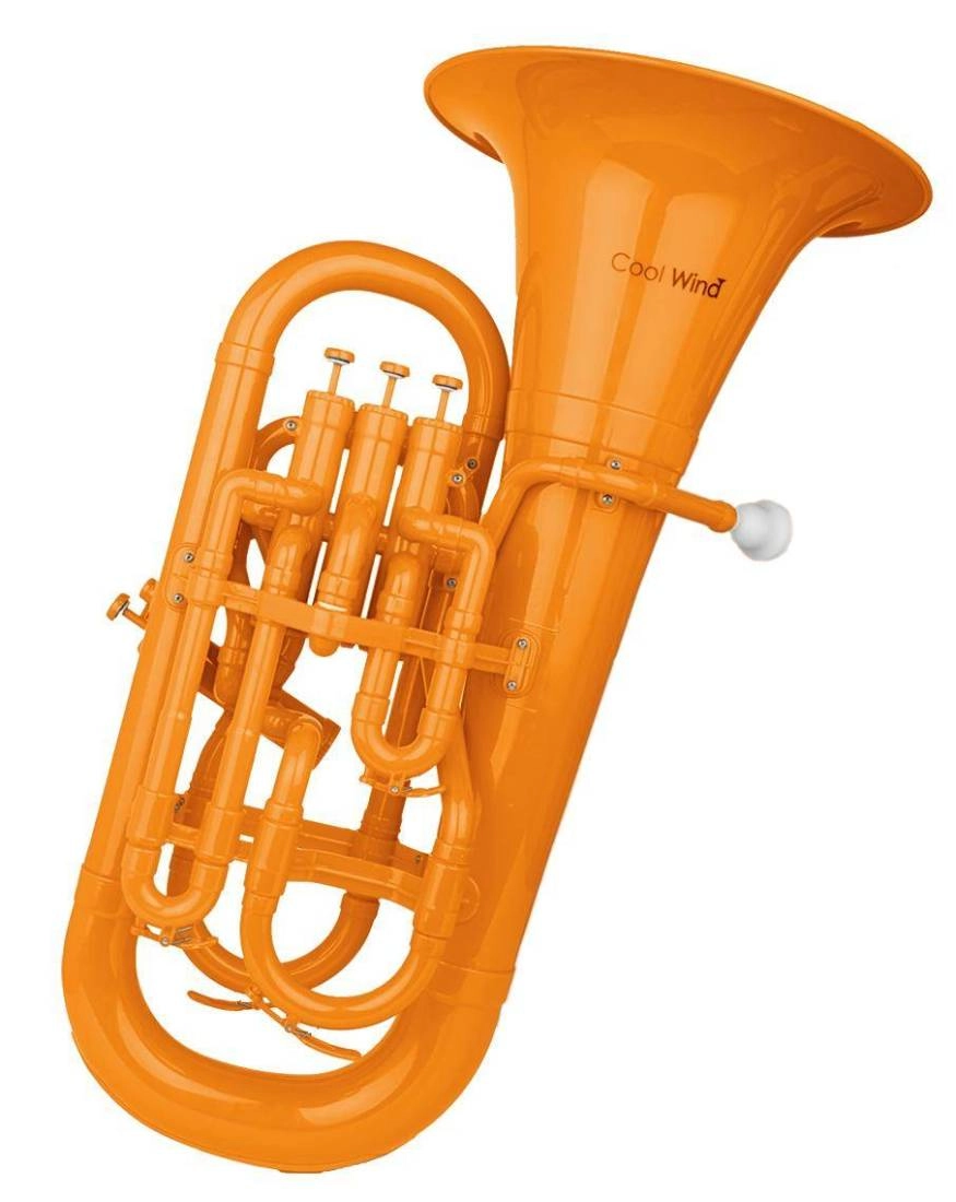 Plastic 3 Valve Euphonium - Orange