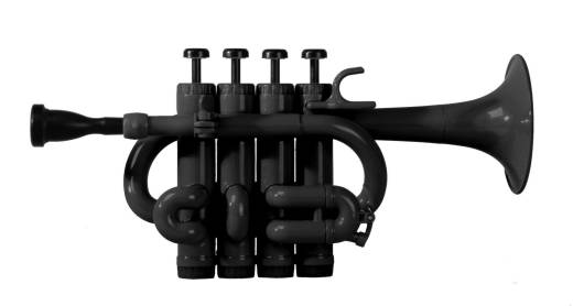 4 Valve Plastic Piccolo Trumpet- Black