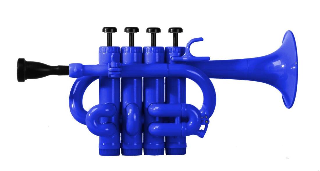 4 Valve Plastic Piccolo Trumpet- Blue