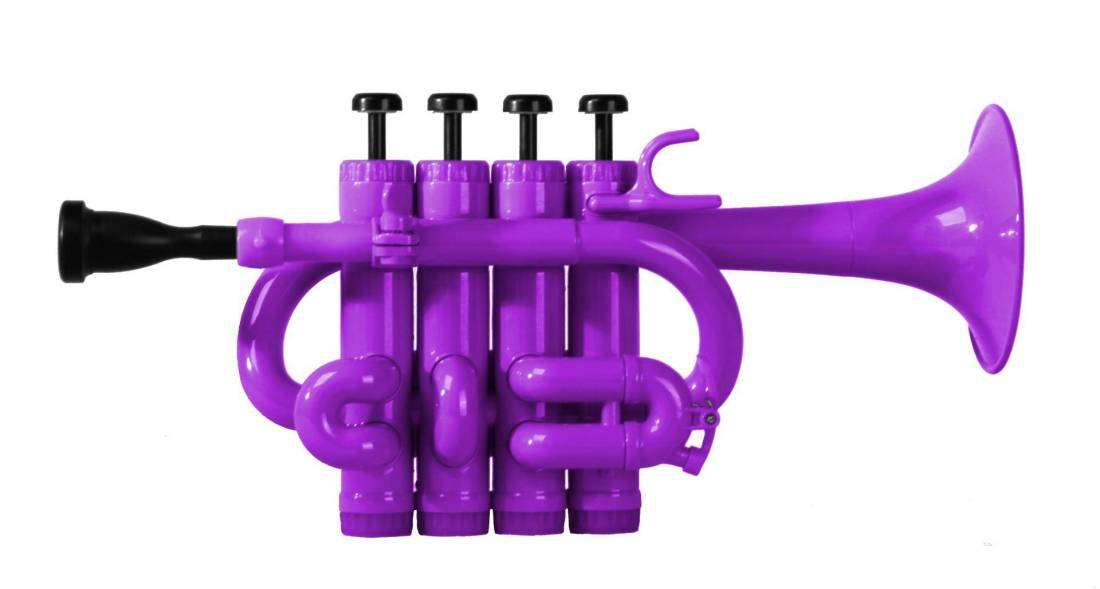 4 Valve Plastic Piccolo Trumpet- Purple