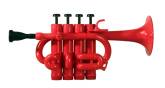 Cool Wind - 4 Valve Plastic Piccolo Trumpet- Red