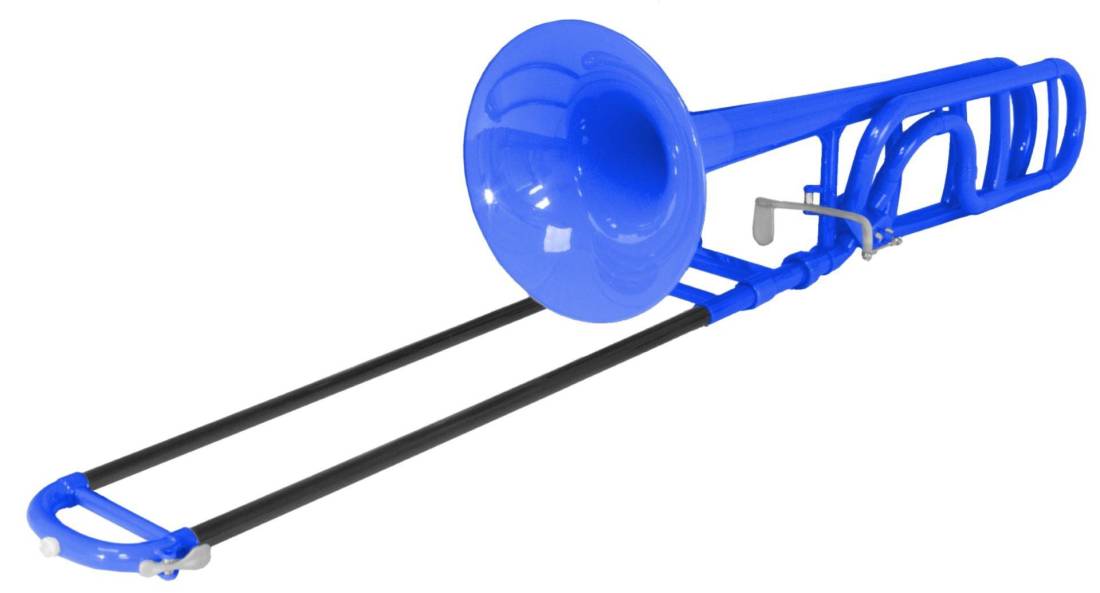 Plastic Trombone w/Rotor - Blue