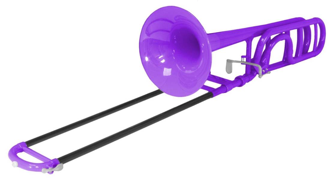 Plastic Trombone w/Rotor - Purple