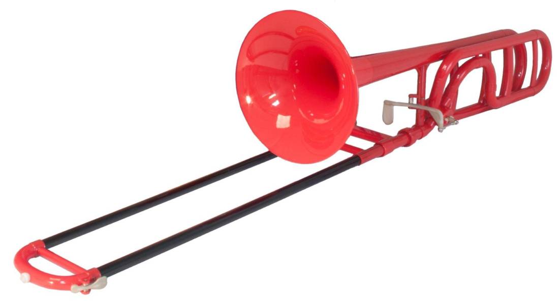Plastic Trombone w/Rotor - Red