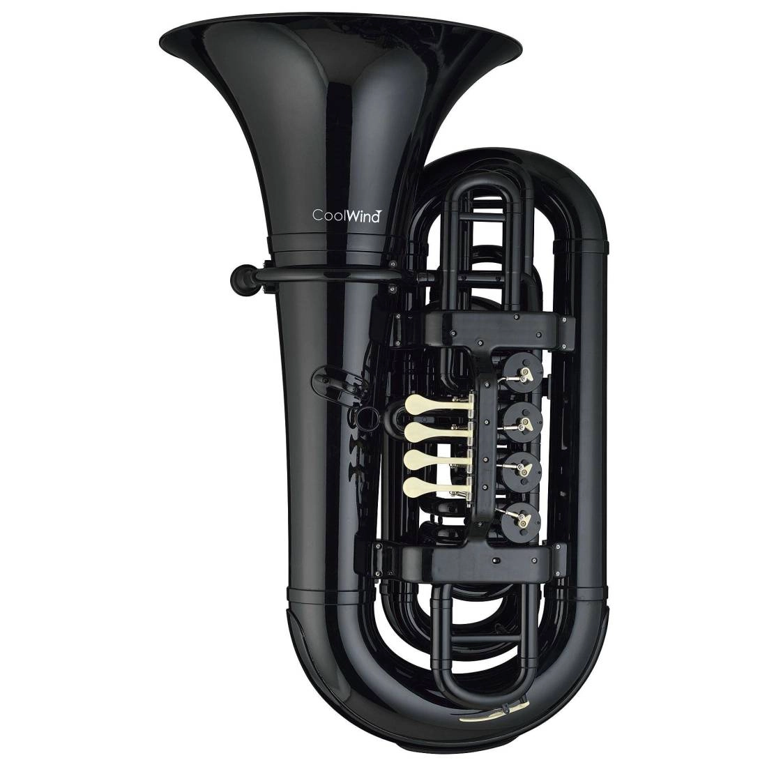 4 Rotary Valve Plastic Tuba - Black