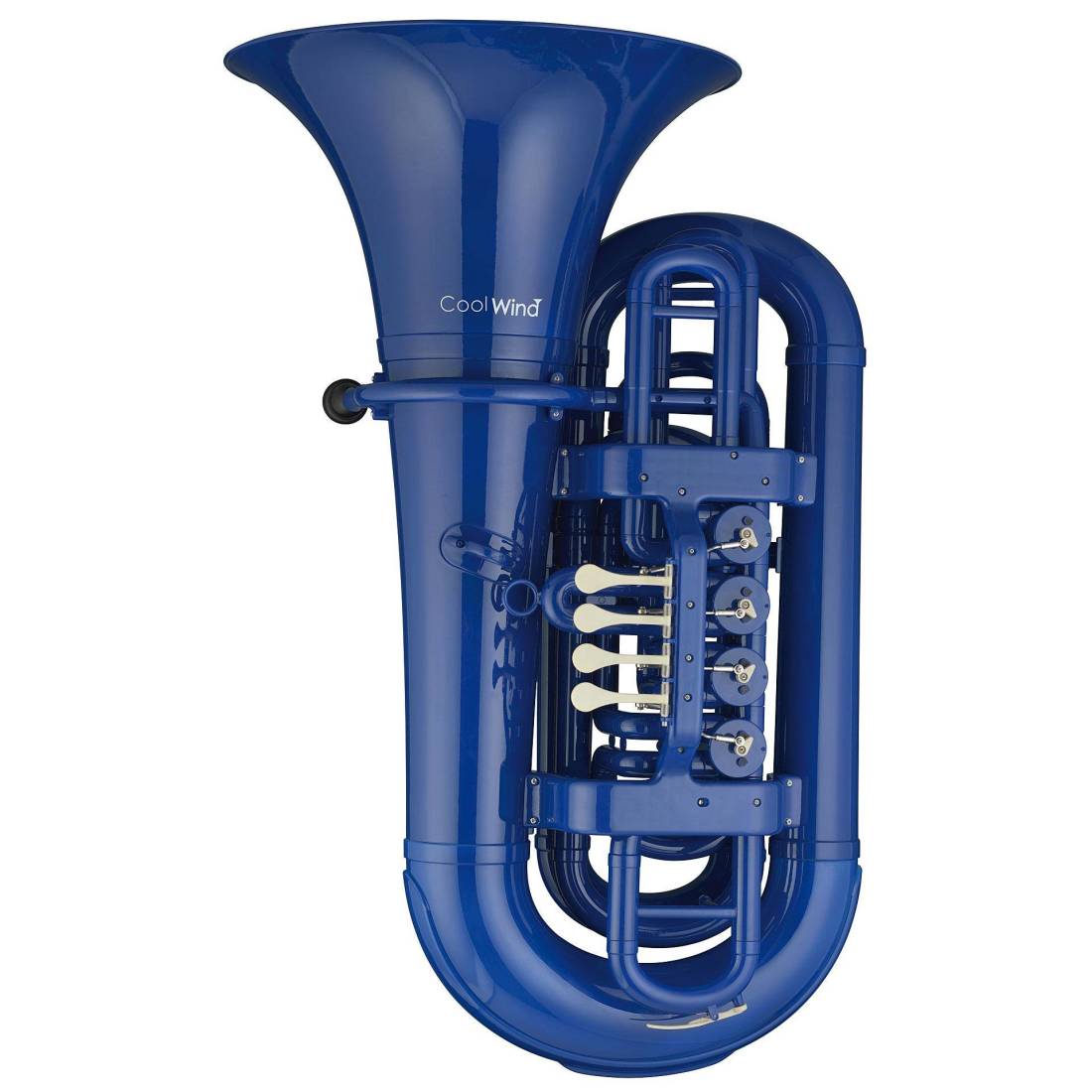 4 Rotary Valve Plastic Tuba - Blue