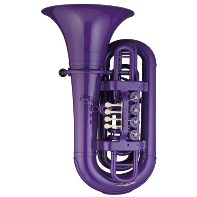 4 Rotary Valve Plastic Tuba - Purple
